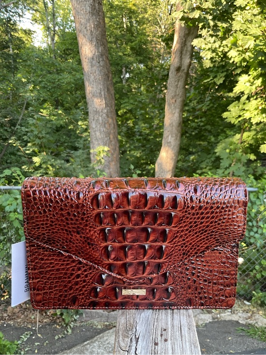Brahmin Handbags - Brahmin Wendy Pecan Genuine Leather Crossbody Bag NWT
